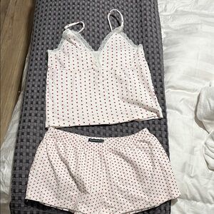 Brandy Melville Heart Pajama Set